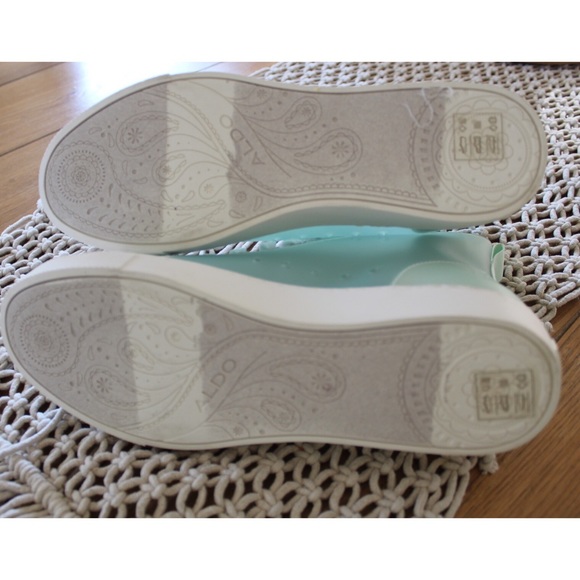 NWOT Aldo Mint Vinyl Clear Platform High Tops 6.5 37 EURO 4 UK - Picture 7 of 9